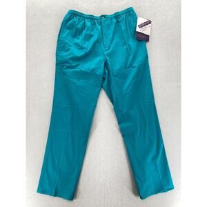 Vintage SPORTIF Pants Mens‎ XL Light Blue Stretch Fabric Waistband Straight NWT
